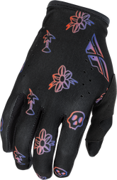 Guantes Fly Lite Outline Negro/Rojo/Purpura Niño